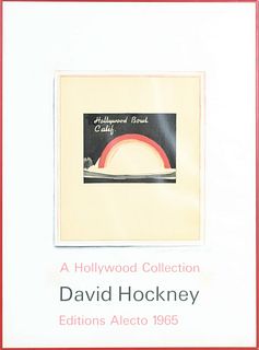 Signed 1965 David Hockney Hollywood Bowl Litho