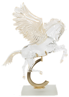 Arnoldo Zanella Italian Morano Pegasus Sculpture