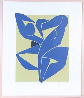 Dick Frizzell (b 1943)New Zealand, Blue Lithograph
