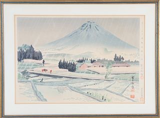 Mount Fuji, Japanese Woodblock Print