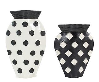 Claudia Hollister (20th/21st c) Amer, (2) Ceramics