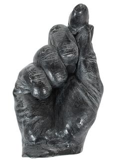 Cast of a Man's Hand, Signed