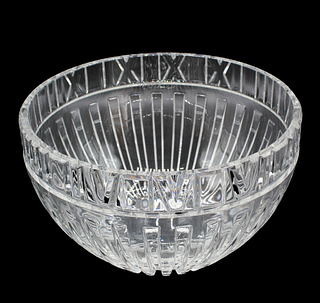Tiffany 'Millennium' Design Crystal Bowl