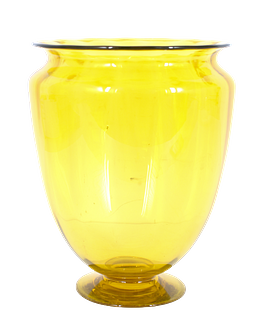 Steuben Bristol Yellow Glass Vase