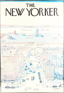 Saul Steinberg (1914-1999) New Yorker Poster 1976