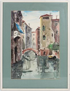 Pietro Giovecchi (1913-1989) Italian, Watercolor