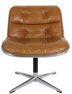 Charles Pollock for Knoll Leather Office Chair