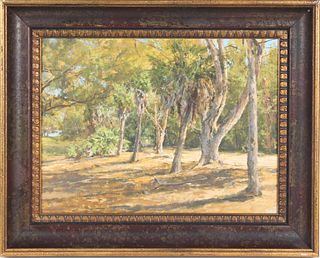 21st C. Landscape, Signed Oil on Canvas Board