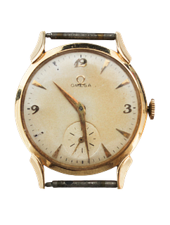 14k Vintage Omega Watch 17 Jewel Movement "Runs"