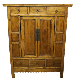 Vintage Chinese Style Wood Cabinet