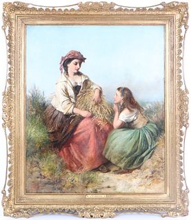 Edward John Cobbett (1815-1899) UK, Oil/Canvas
