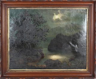 Keller (19th C.) American, Oil on Canvas