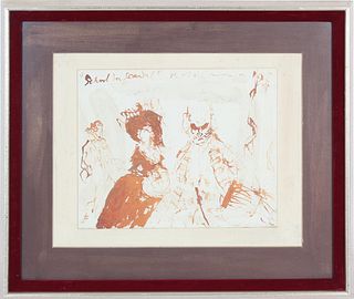 Cecil Beaton (1904-1980) English, W/C Sketch