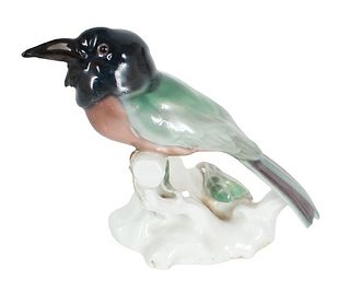 KPM Porcelain Painted Bird Sculpture