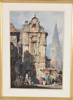 Attrib Samuel Prout (1783-1852)British, Watercolor