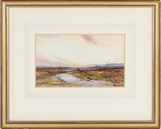 Norton Willis (19th c) British, W/C Landscape