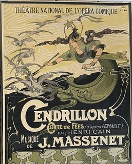 Emile Bertrand (1844-1909) Fr, Cendrillon Poster