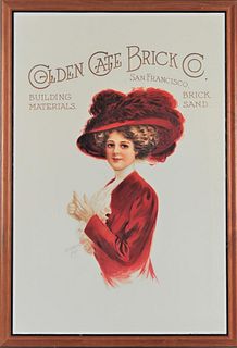Victorian Advertising Print, Golden Gate Brick Co.