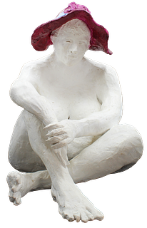 Sculpure of a Seated Female Nude