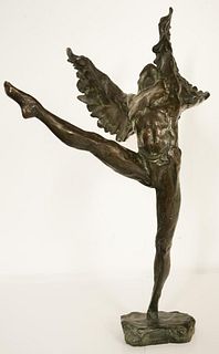 J.R. Lord (20th c) American, Bronze "Icarus"