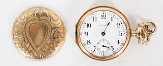 14K Gold Waltham Pocket Watch Circa 1906