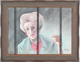 Painting of Sally Stanford in Jail