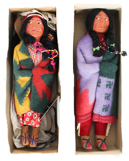 Pair of Skookum Dolls