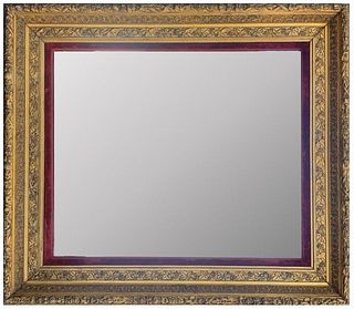 Antique American Victorian Gold Giltwood Mirror