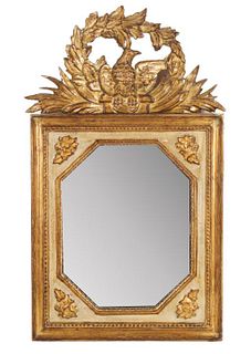 French Empire Carved Giltwood Mirror