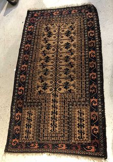 Persian Hand Woven Wool Prayer Rug