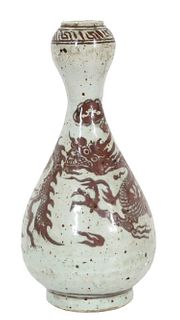 Chinese Terracotta Dragon Vase