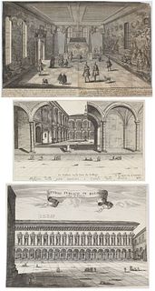 (3) Italian 18th C Architectural Engravings
