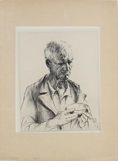 Amer Print Portrait of a Man, Arthur Heintzelman