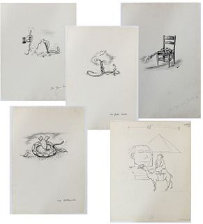 (5) William Steig (1907 - 2003) NY, Pen & Ink