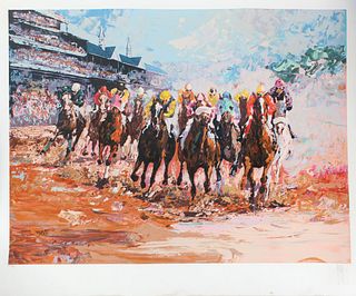 Mark King "Horse Race" Serigraph