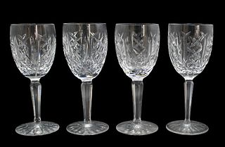 Set of (4) Waterford White Wine Glasses