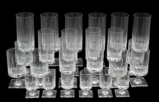 (30) Piece Rosenthal "Romance" Crystal Glasses