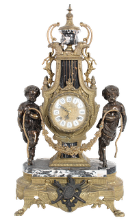 20th C. Imperial Italian Figural Clock