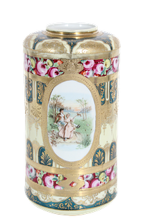 Hand Painted Austrian Porcelain Vase