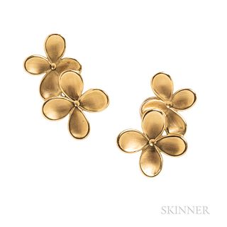 Angela Cummings 18kt Gold Flower Earrings