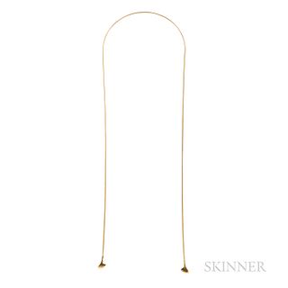Tiffany & Co., Angela Cummings 18kt Gold Ginkgo Leaf Necklace