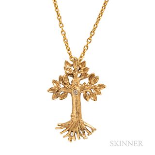 Michael Aram 18kt Gold Armenian Tree of Life Pendant