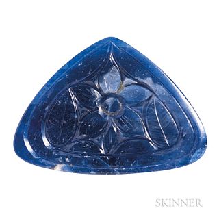 Large Carved Sapphire