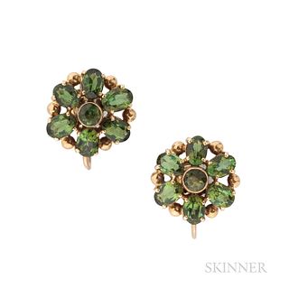 Tiffany & Co. 14kt Gold and Tourmaline Earrings
