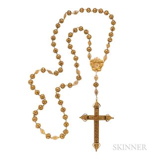 Large Gold Filigree Rosary