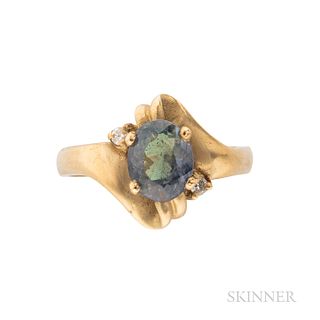 14kt Gold and Alexandrite Ring