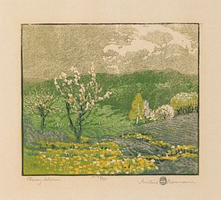 Gustave Baumann, Cherry Bloom, 1917