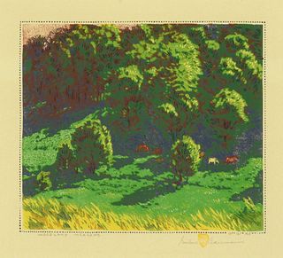 Gustave Baumann, Woodland Meadows, 1917/1918
