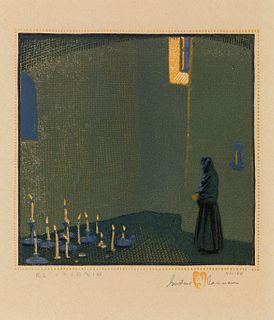 Gustave Baumann, El Velorio, 1927