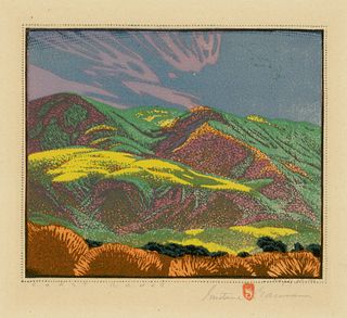 Gustave Baumann, Coast Range, 1928